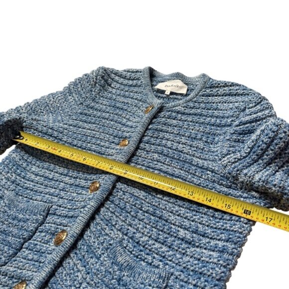 ba&sh Blue Guspa Cardigan Size 2 - Picture 7 of 7